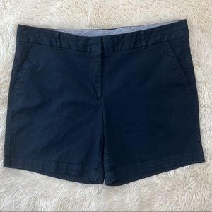 Land’ N Sea navy blue shorts flat front nautical 6” inseam preppy classi…